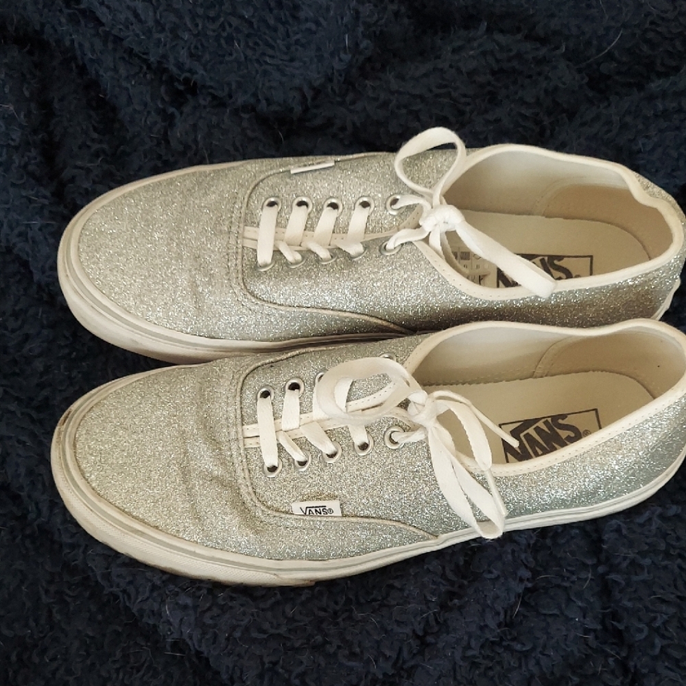 Vans Sparkling Silver Sneakers